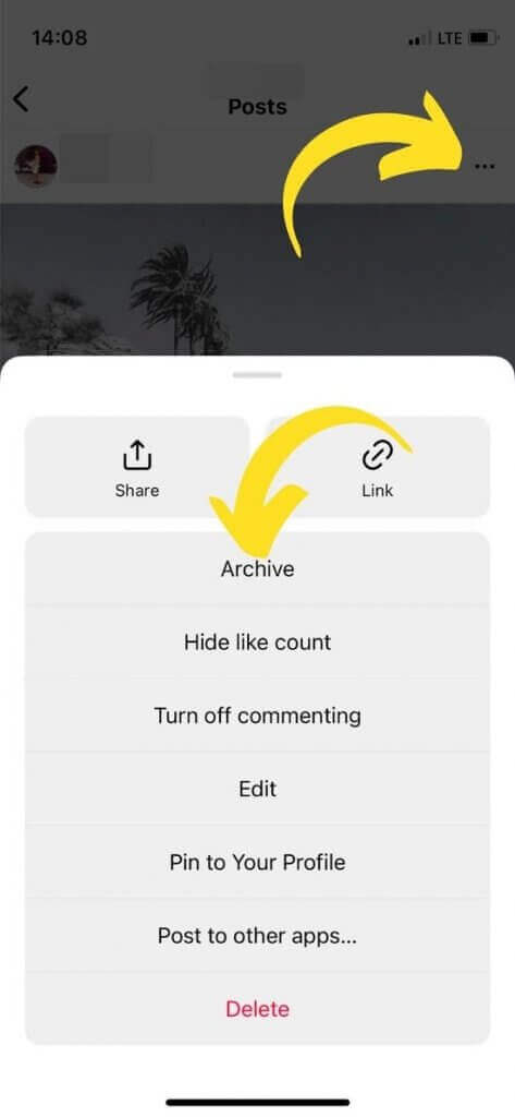 instagram hacks - archive ig posts