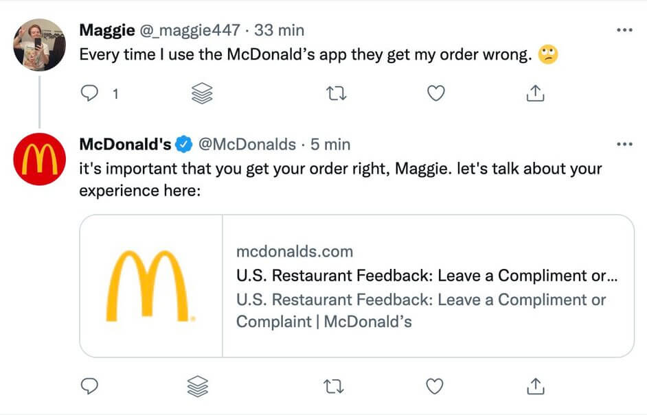 Brand Monitoring - mcdonalds replying on twitter 2