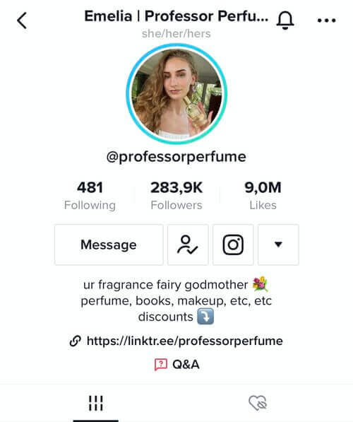 TikTok Affiliate Marketing - Professorperfume tiktok