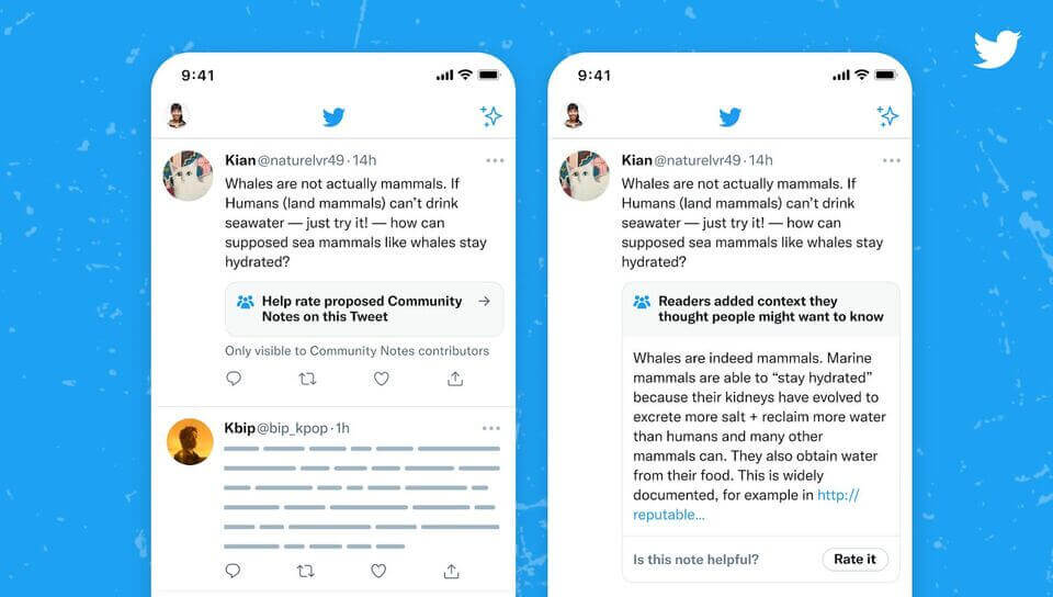 Twitter New Features and Updates - rating a note on twitter