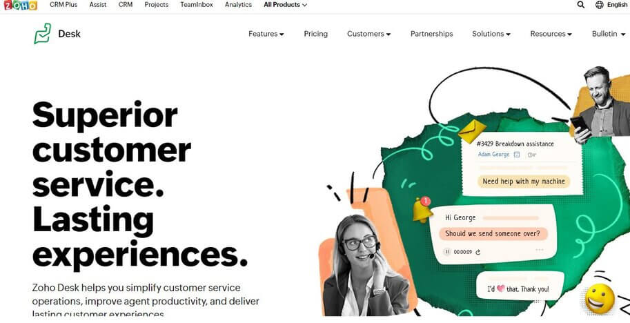 Customer Service Tools - zoho desk 