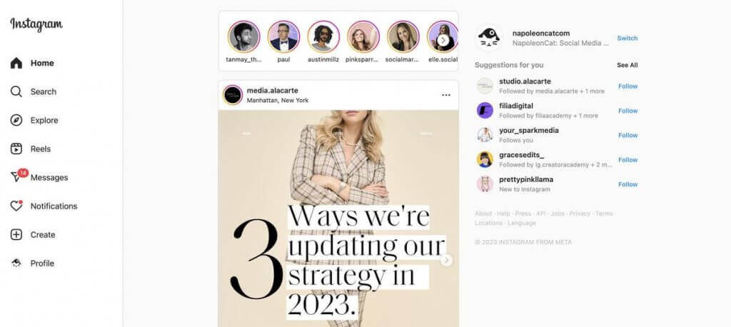 How to manage multiple Instagram accounts from desktop