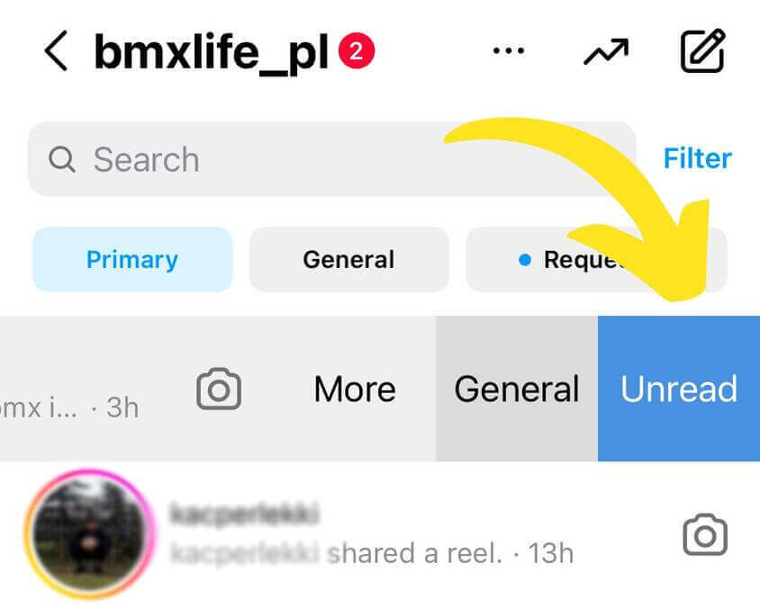 How to unread messages on Instagram