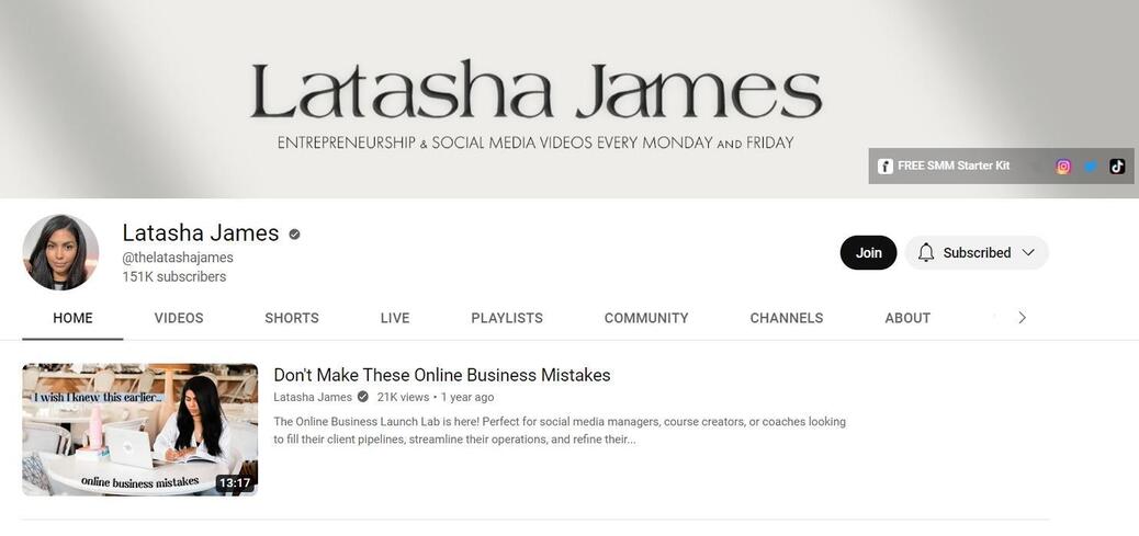 social media experts - latasha james