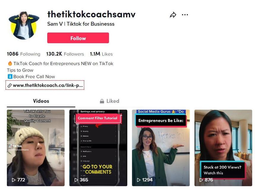 social media experts - tiktok coach samv