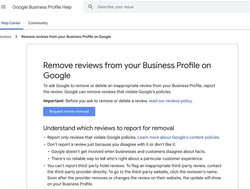 How to Remove Fake Reviews on Google - which reviews to report for removal
