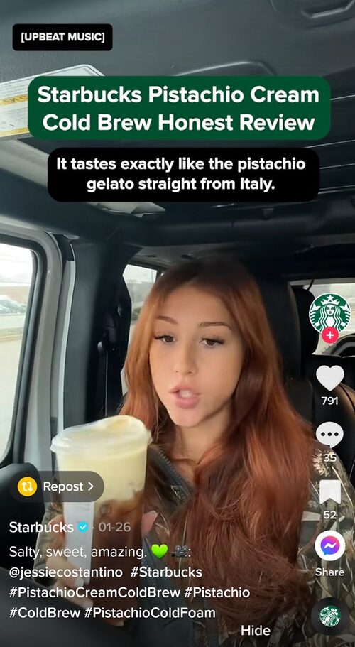 How to Repost on TikTok - starbucks tiktok