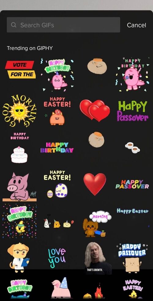 How to Edit TikTok Videos - search gifs