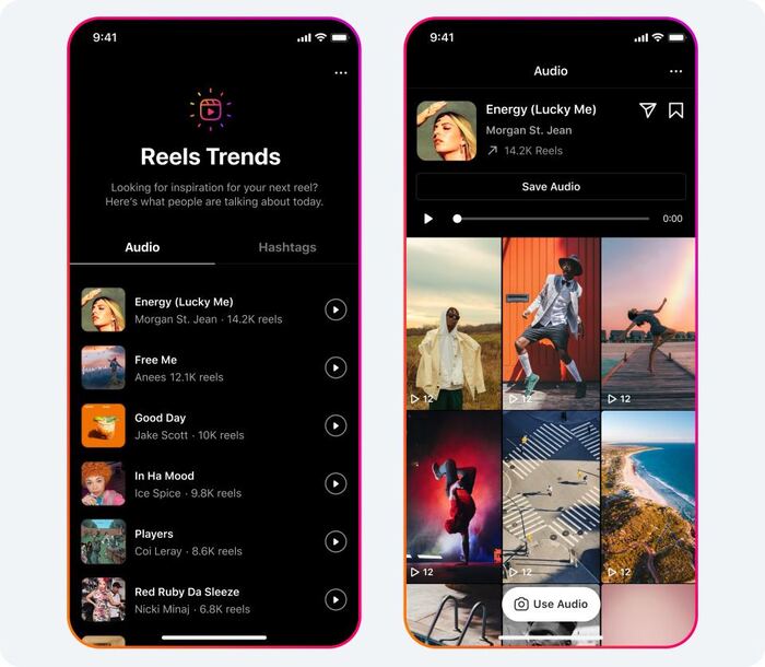 How to Find Trending Audio on Instagram (and boost your Reels)