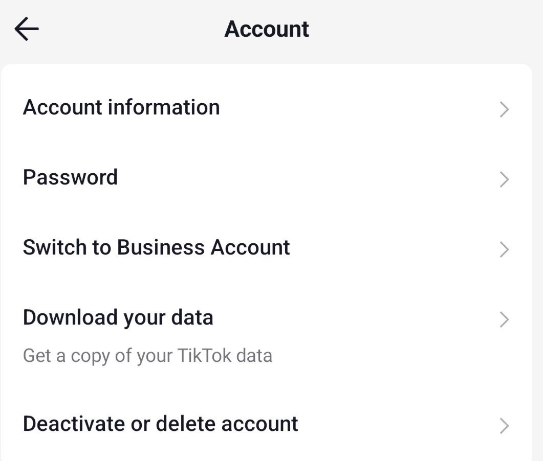How to add link to tiktok bio - account settings