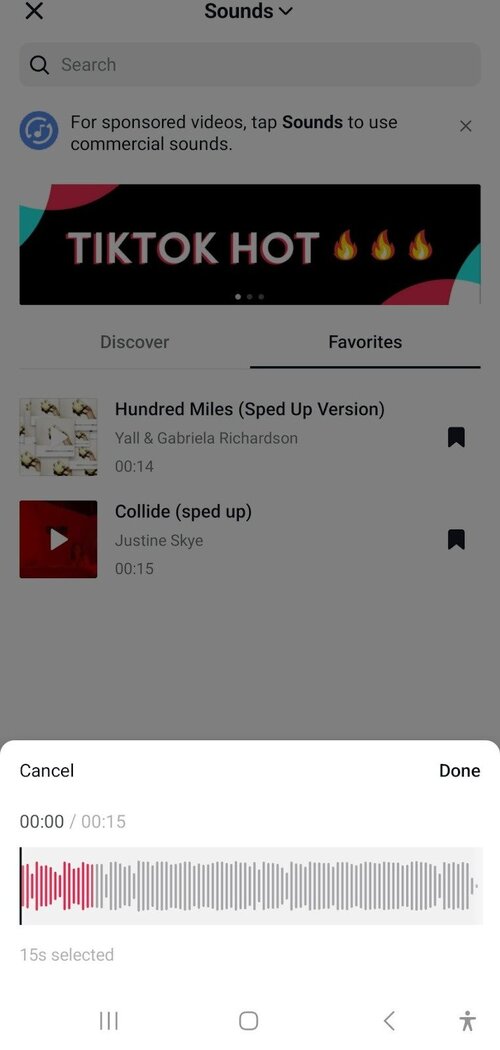 TikTok Sounds - trim sound