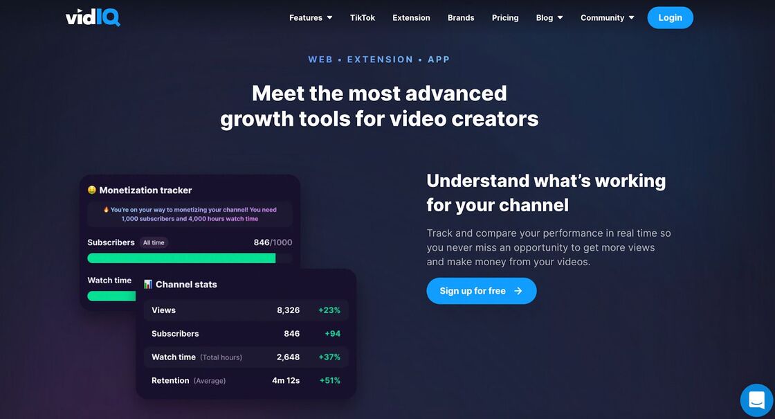 YouTube Content Creation Tools - vidiq