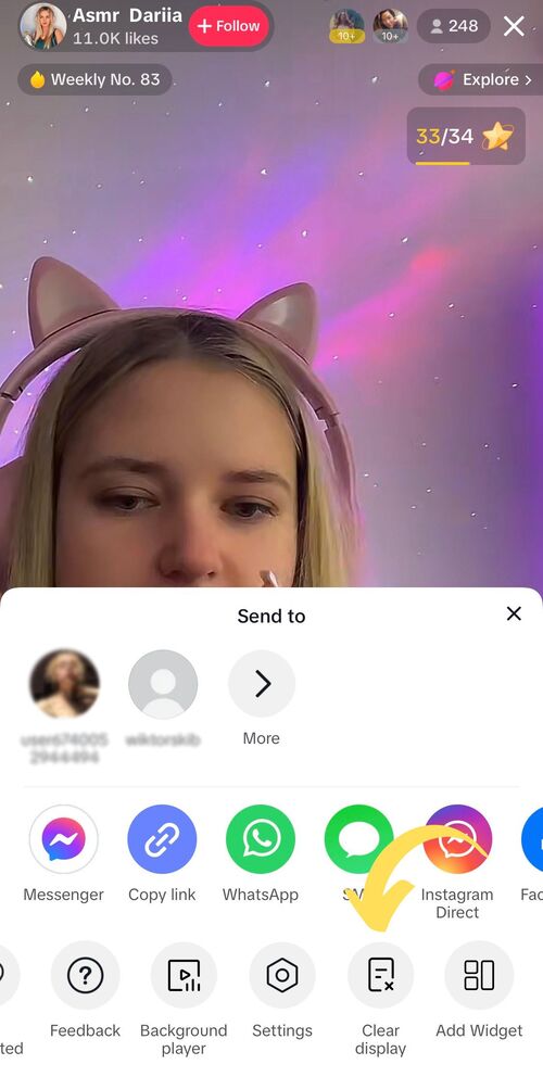 How to Hide Comments on TikTok Live - method one