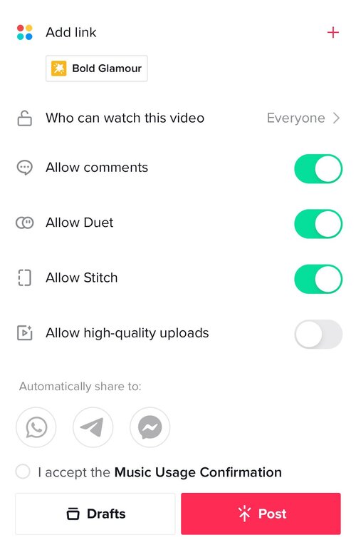 How to limit comments on TikTok - add link