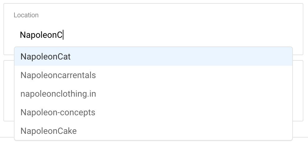 Instagram Content Calendar - location