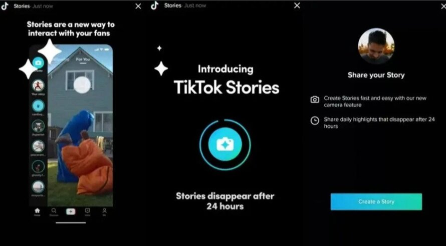 Tiktok Stories - Introduserer Tiktok -historier