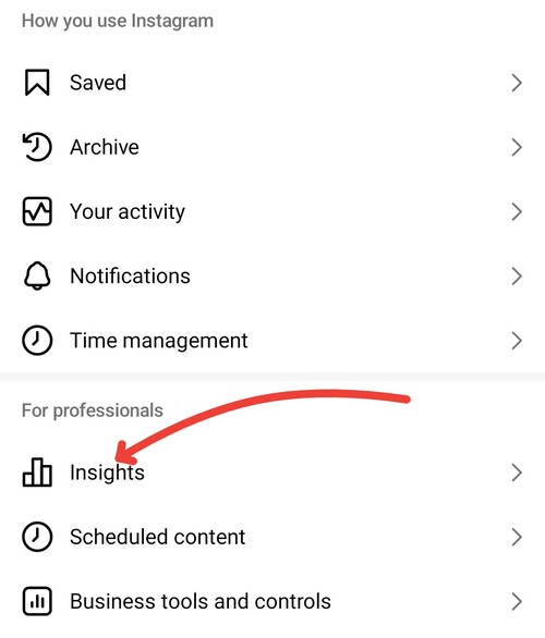 What Are Impressions On Instagram - accessing Instagram Insights