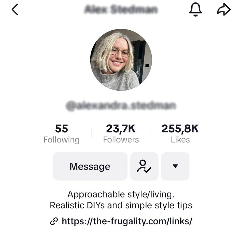 tiktok profile picture size - alexandra profile pic