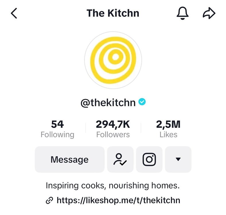 tiktok profile picture size - kitchn profile pic