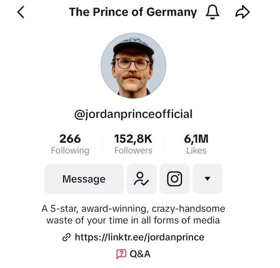 tiktok profile picture size - prince of germany