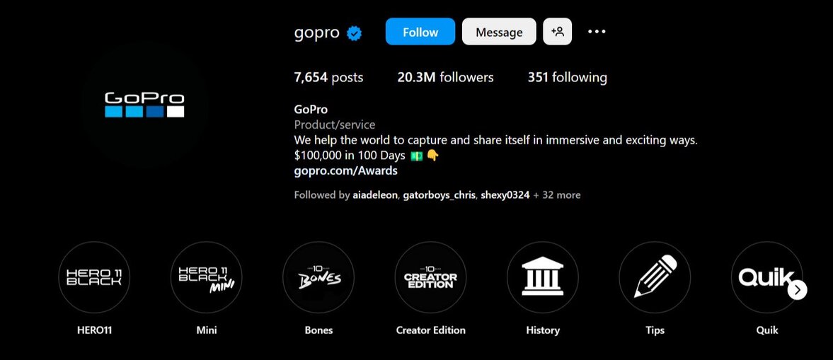 Instagram Highlight Cover - gopro ig