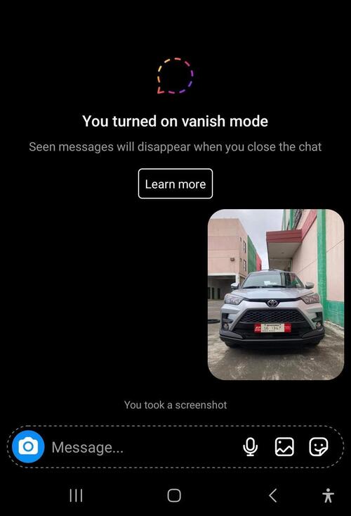 Does Instagram Notify Screenshots - turned on vanish mode