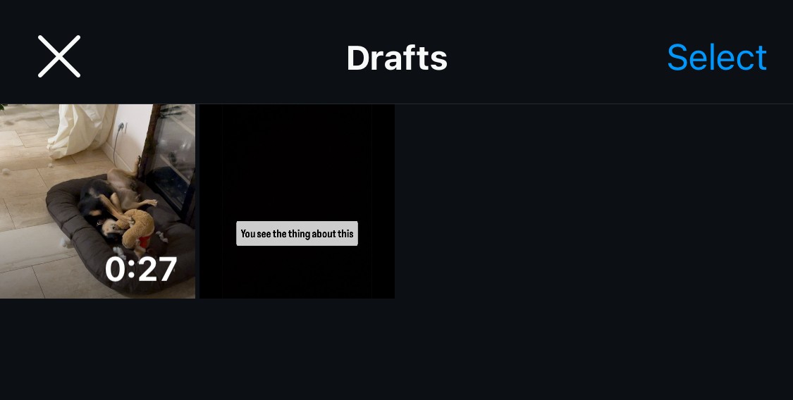 Instagram drafts - how to delete drafts