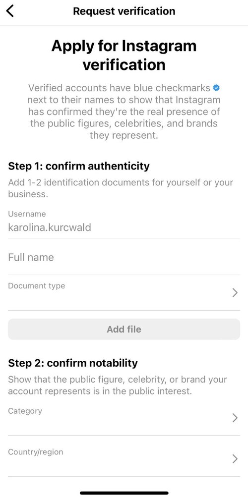 Instagram now allows you to apply for verification blue badge - influencer  marketing hub, Influencer Marketing Instagram