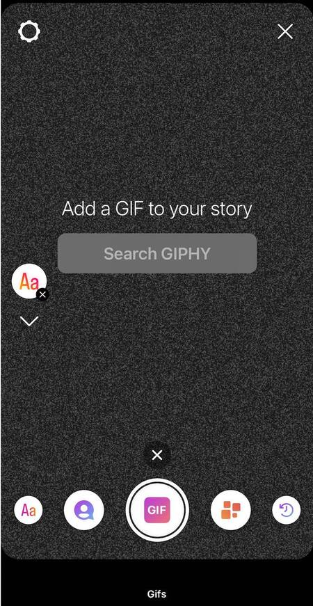 instagram story hacks - add gif to story