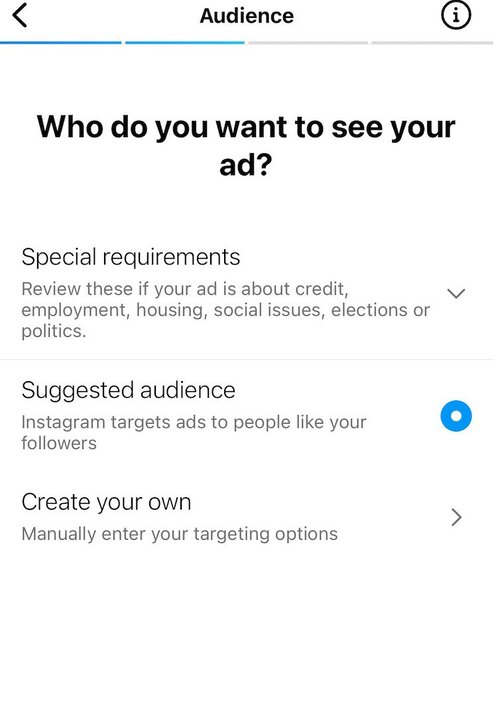 Instagram Story Views - pick audience