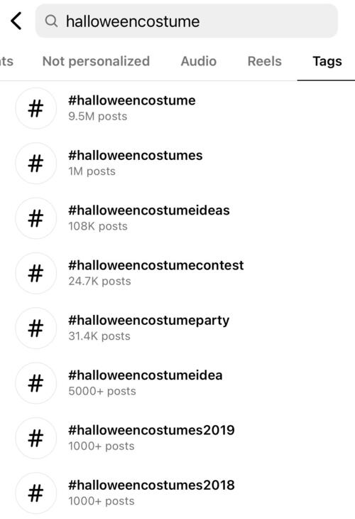 halloween costume hashtag