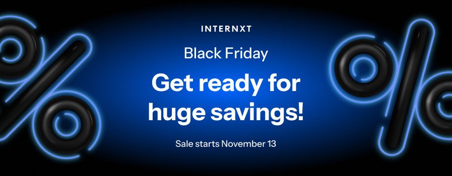 black friday software deals - internxt