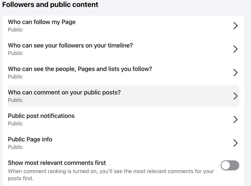 How to Turn off Comments on a Facebook Page - restricting who can comment posts