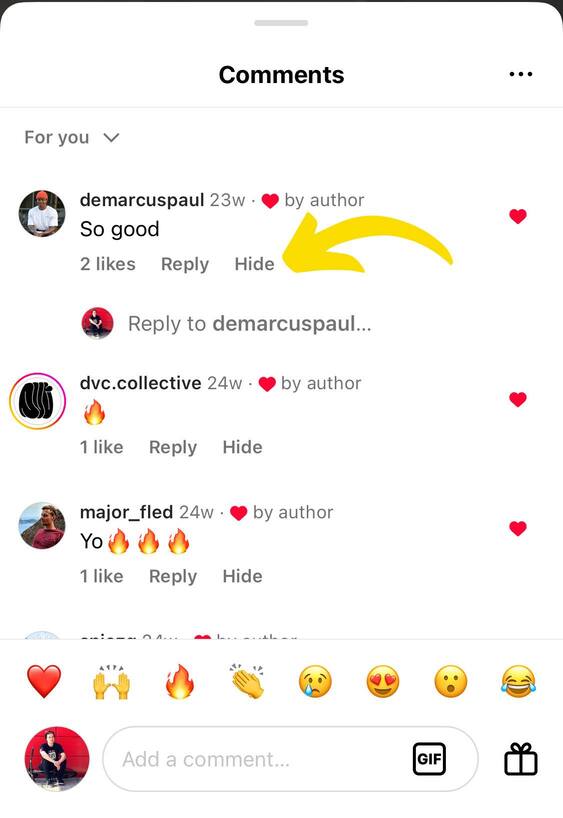 How to hide comments on Instagram on IG app