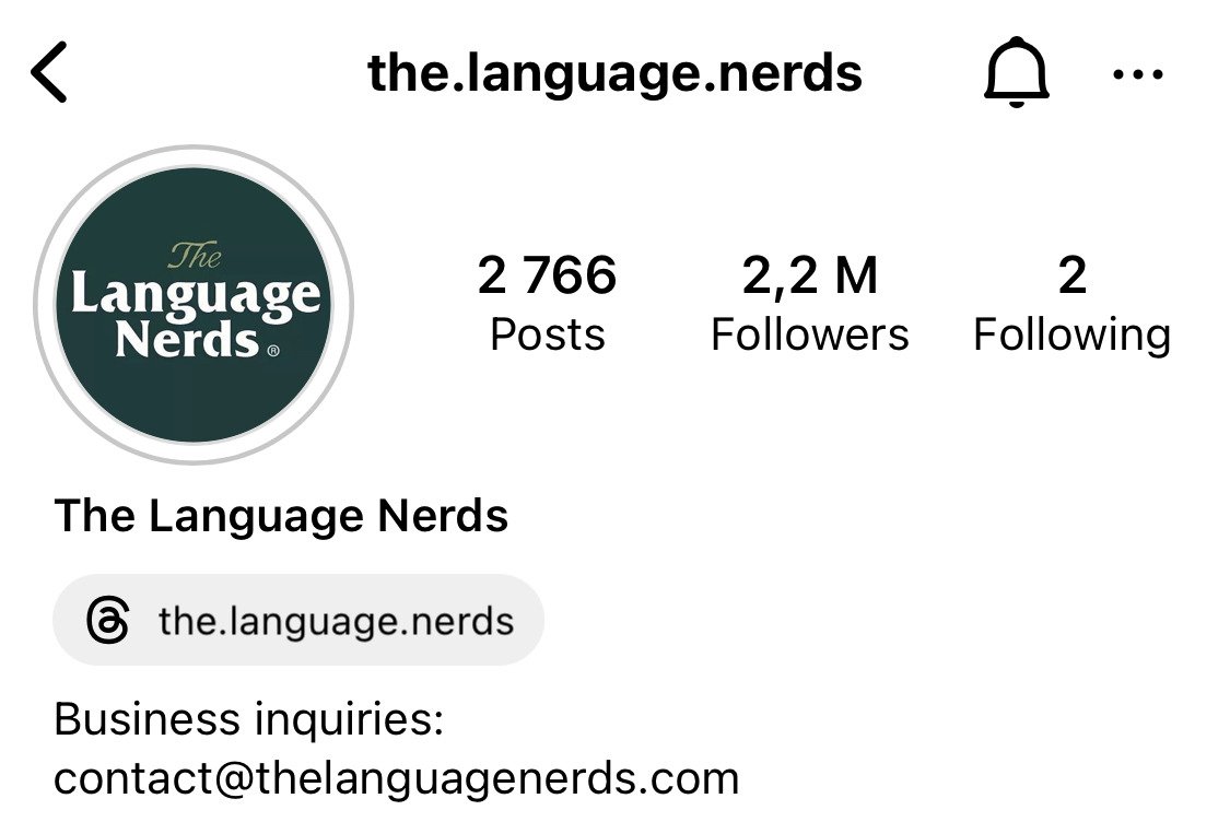 Instagram Username Ideas - language nerds