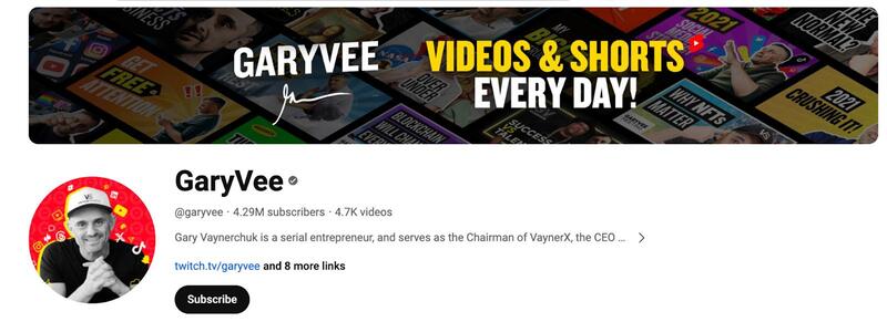 Best Marketing YouTube Channels - gary vee