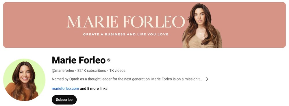 Best Marketing YouTube Channels - marie forleo