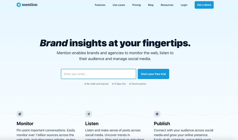 Brand Mention Tools - mention