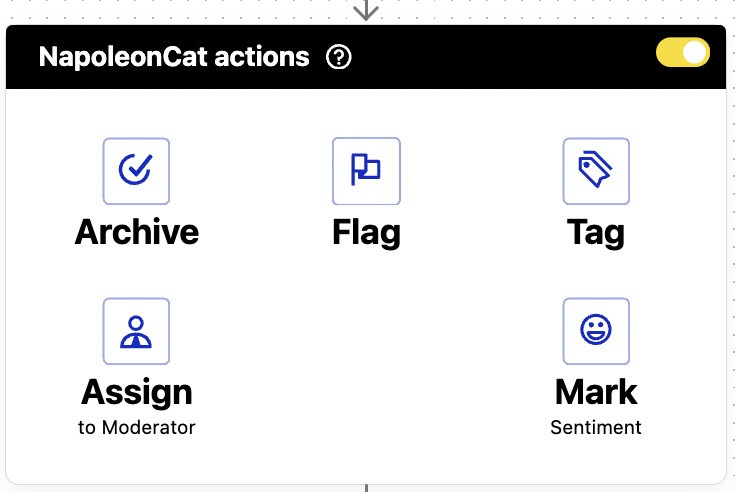 Instagram DM automation - NapoleonCat actions