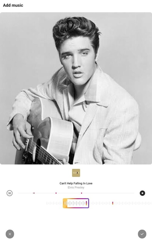 how to add music to instagram post - choose a segment of the song