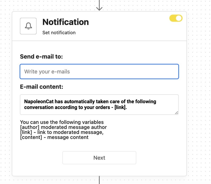 Instagram DM automation - setting up email notifications