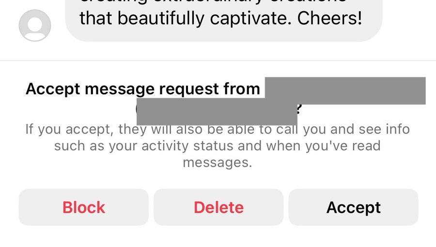 Fake Instagram Accounts - blocking from instagram inbox