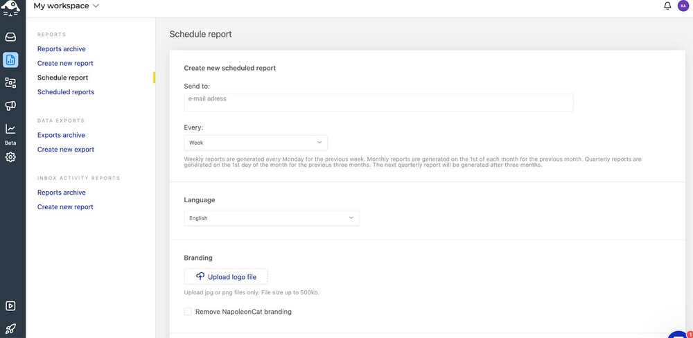 LinkedIn Analytics Report - Scheduling a recurring LinkedIn analytics report