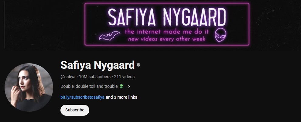 YouTube Influencers - Safiya Nygard