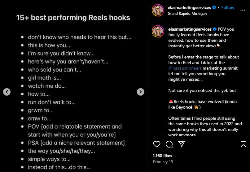 How to Get More Views On Instagram Reels - 15 best performing Reels hooks