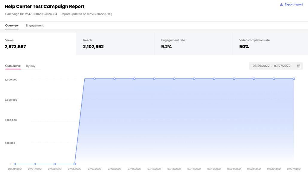 TikTok Creator Marketplace - Creator Marketplace campaign report