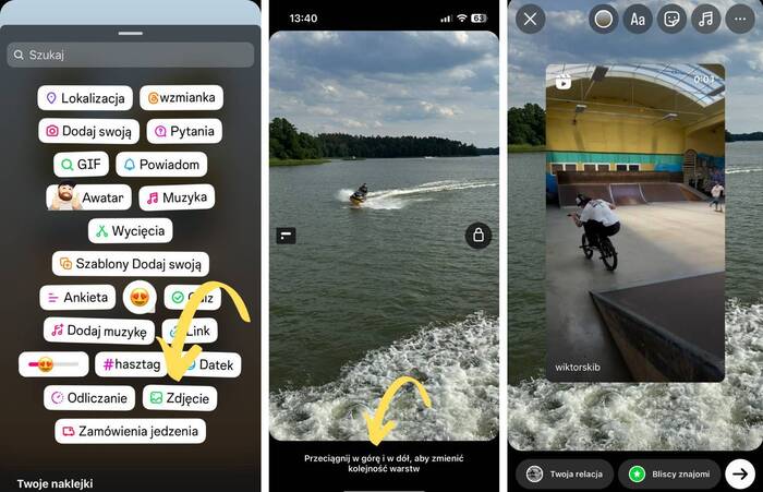 Instagram triki i sztuczki - dodaj zdjęcie w tle rolki na story