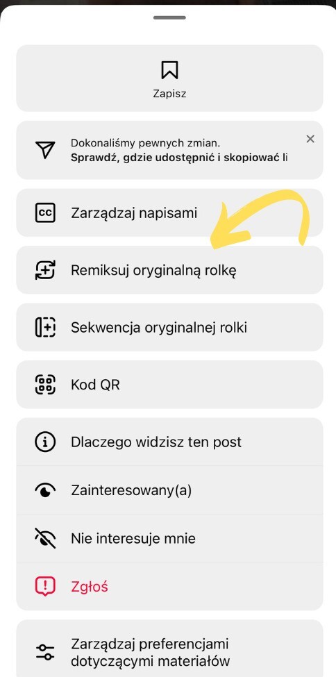 Instagram triki i sztuczki - remiksowanie rolek