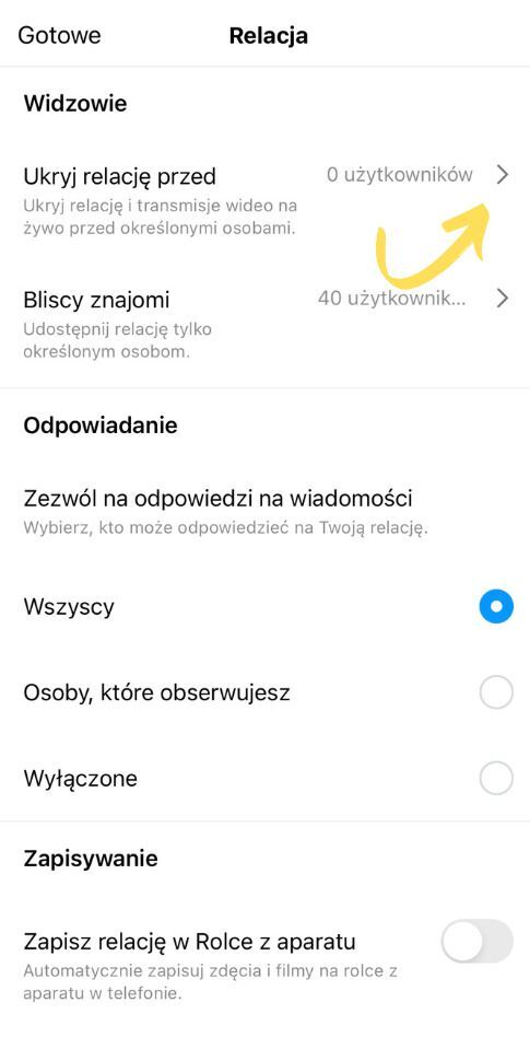 Instagram triki i sztuczki - ukryj relacje przed konkretnymi osobami