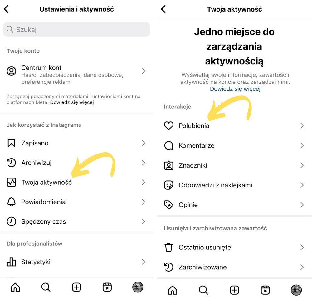 Instagram triki i sztuczki - wyświetlenie polubionych postów